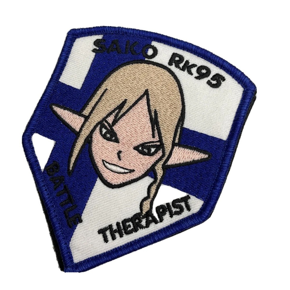 Sako Rifle RK95 Finland Battle Therapist Embroidered Tactical Patch RARE Vintage